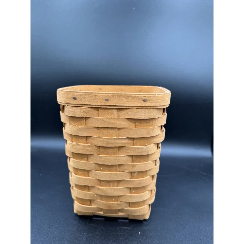 Longaberger 1996 Large Peg Basket 🧺 • Storage • Handwoven Maple